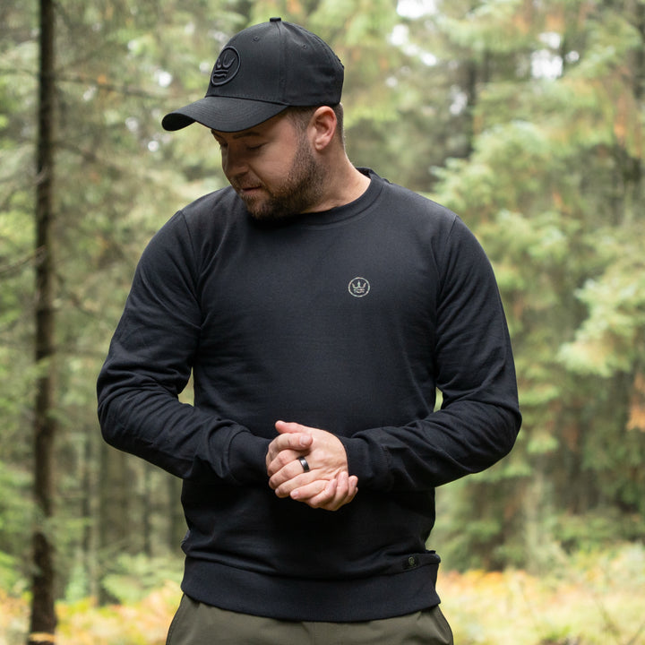 Black Jumper with Camo Timeless
