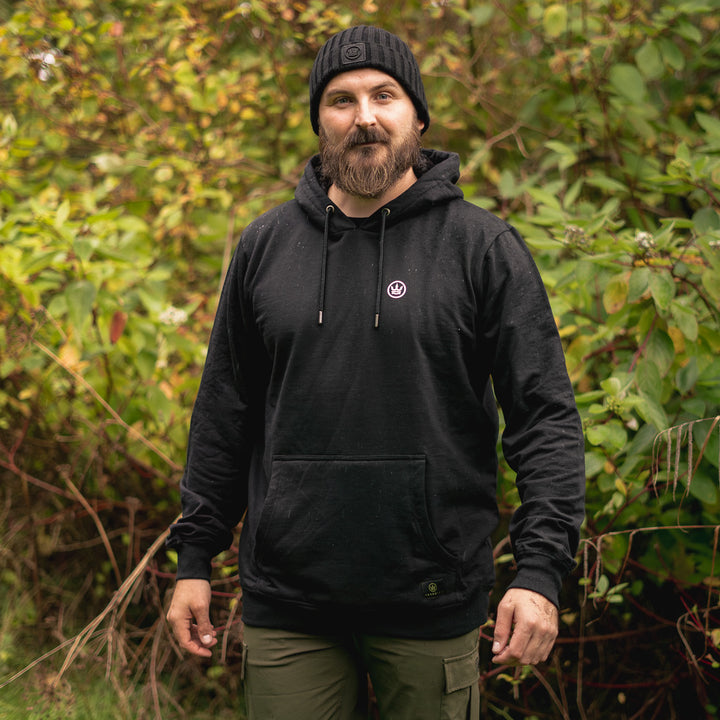 Tri-angler Hoodie - Black with white