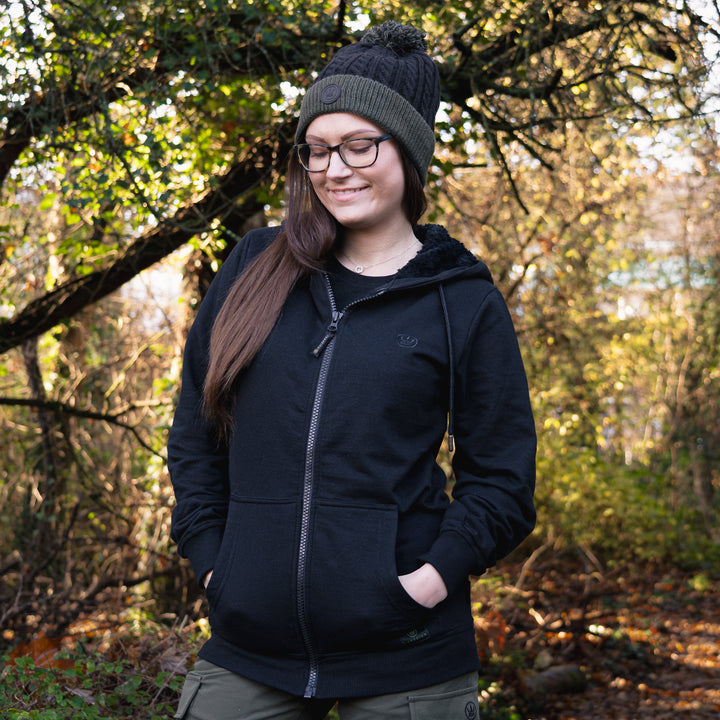 Timeless Zip Hoodie - Black