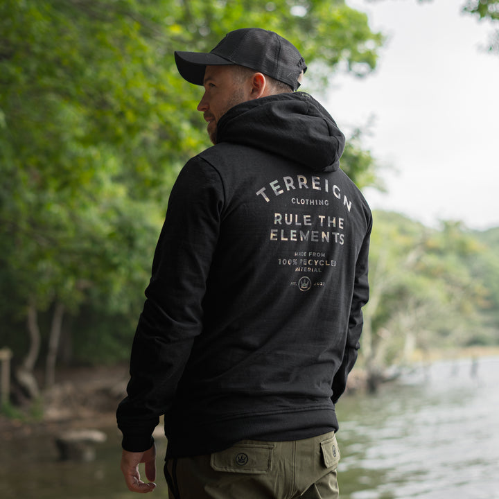 M - Chronicles Hoodie - Black with Camo - SS