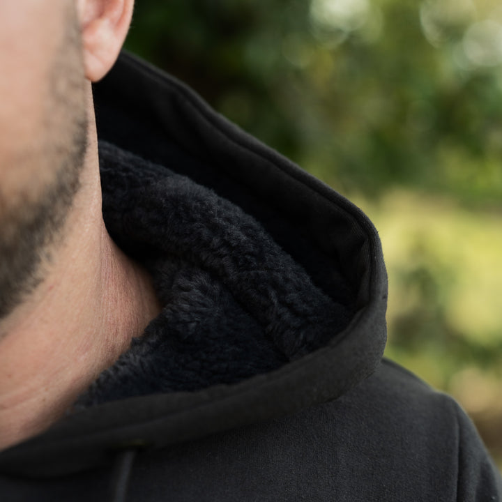 Icon Hoodie - Black with camo