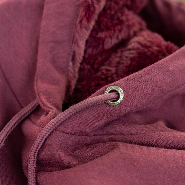 Timeless Hoodie -  Burgundy with black