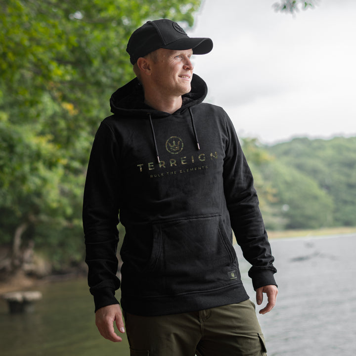 L - Chesta/Icon Hoodie - Black with camo - SS