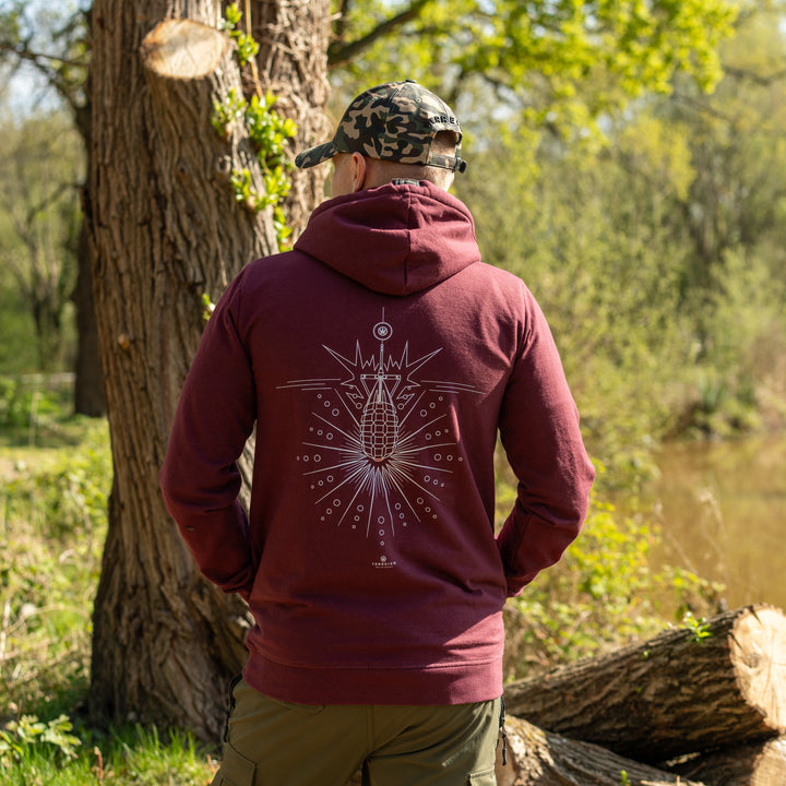 Bombs Away Hoodie - Burgundy