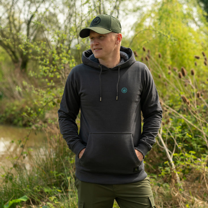 The Kingfisher Hoodie - Charcoal