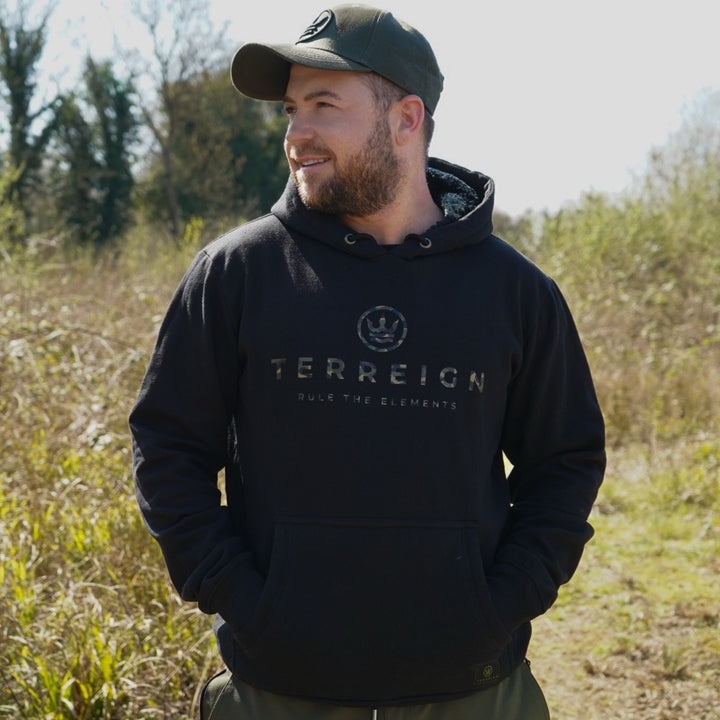 L - Chesta/Icon Hoodie - Black with camo - SS