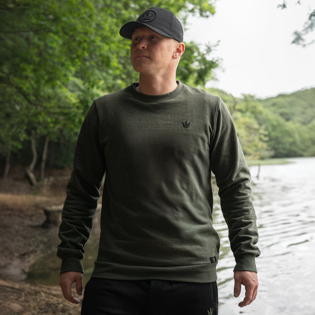 CLEARANCE - Timeless Crew Jumper Earthy Green