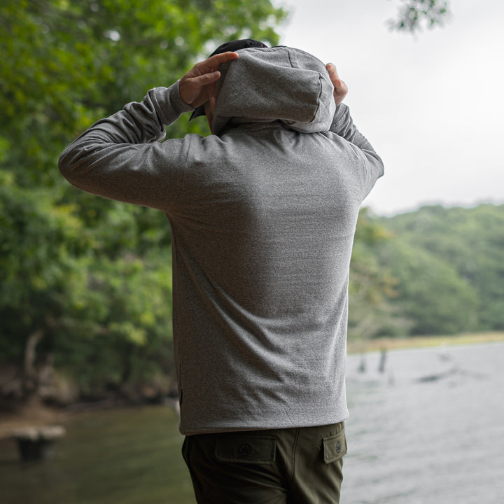Timeless Hoodie - Grey with black