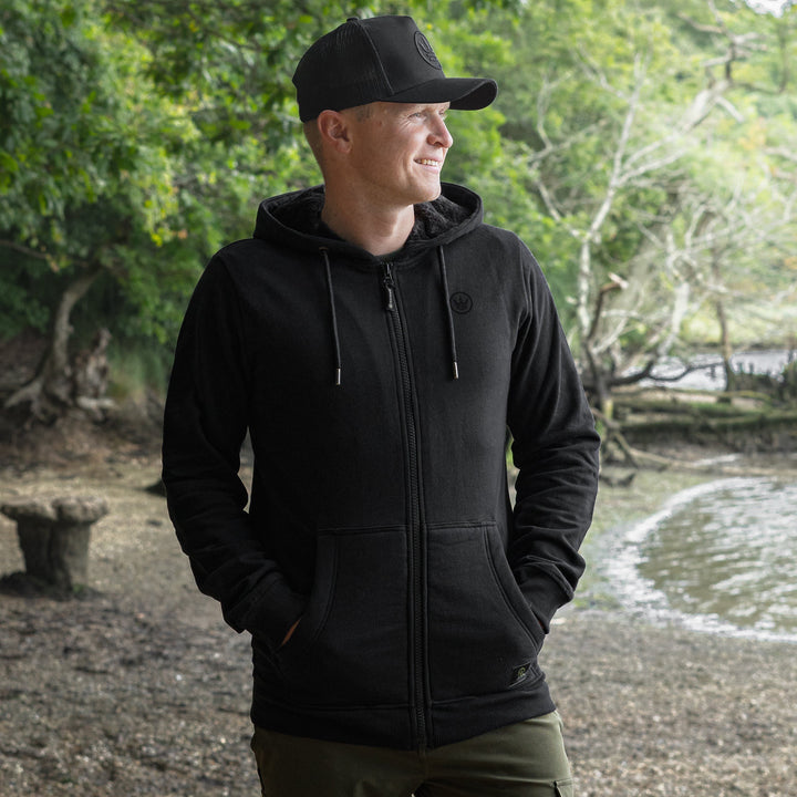 Timeless Zip Hoodie - Black