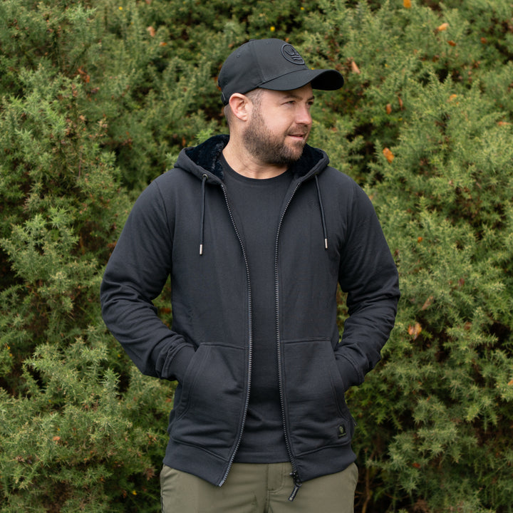 Timeless Zip Hoodie - Black