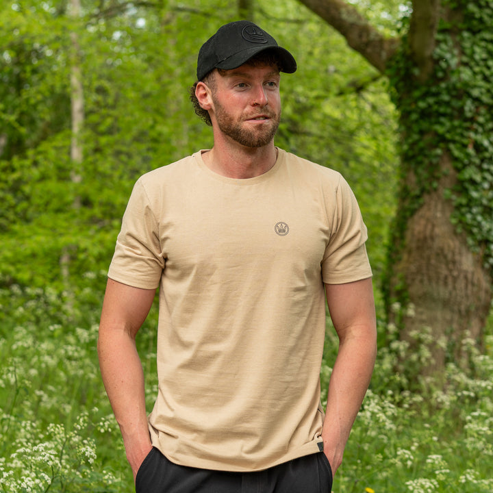 Icon T-shirt - Nude with black