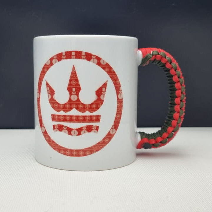 Signature White Mug - Red Festive Print - Limited Edition