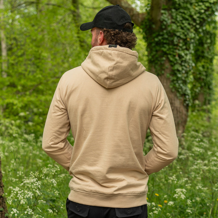 Timeless hoodie - Nude with black