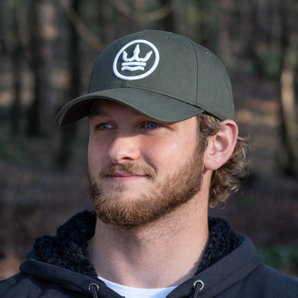 Icon Baseball Cap - Green with White