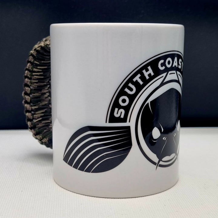 Signature White Mug - South Coast Rods Black Logo
