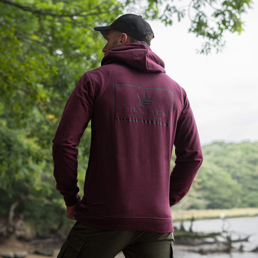 Stamp Hoodie Burgundy