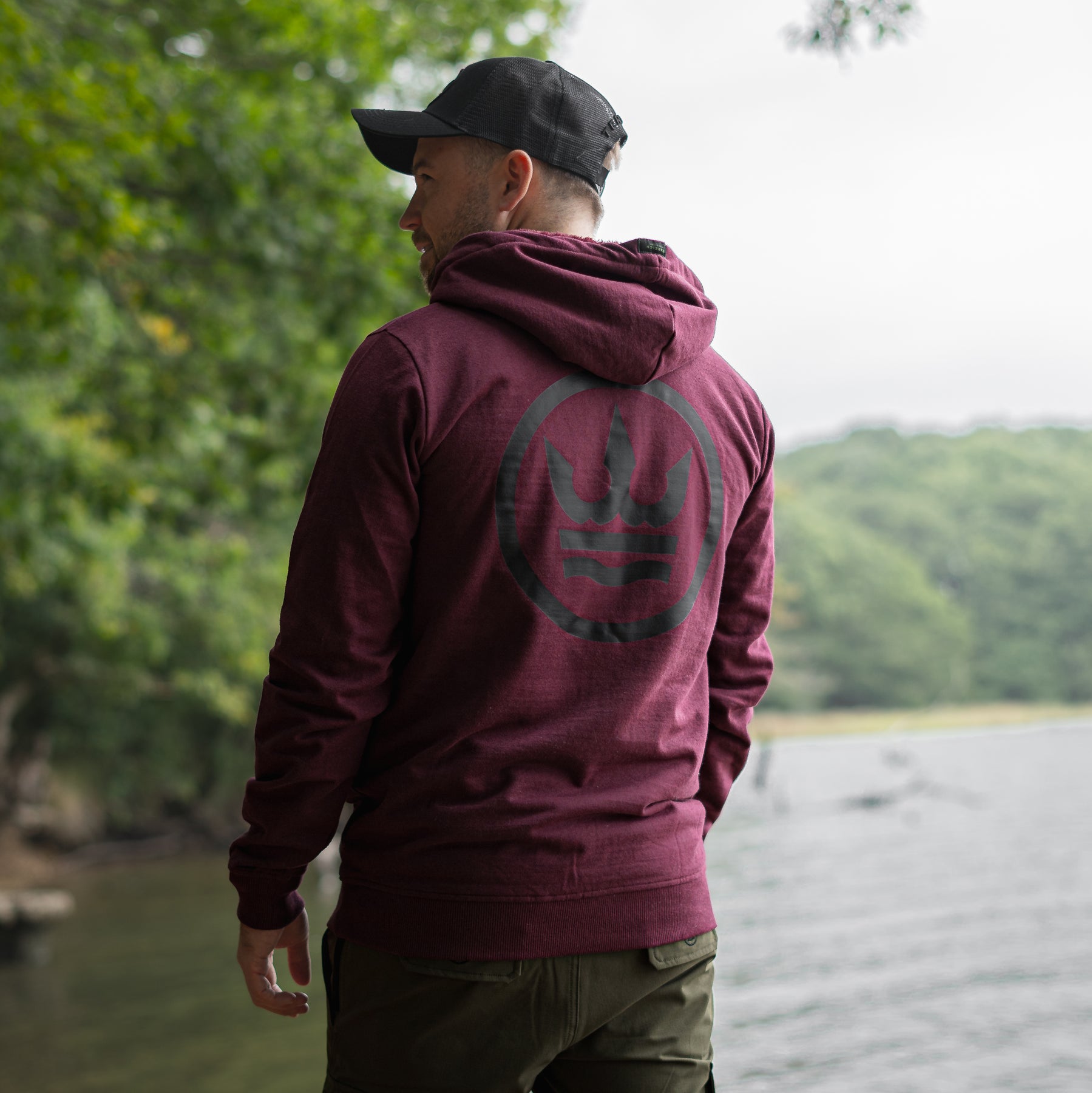 Icon Hoodie Burgundy | 100% Recycled & Sustainable Angling & Outdoor  Clothing – Terreign Clothing