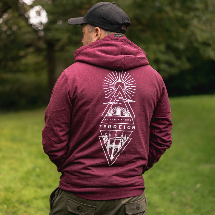 Tri-angler Hoodie Burgundy