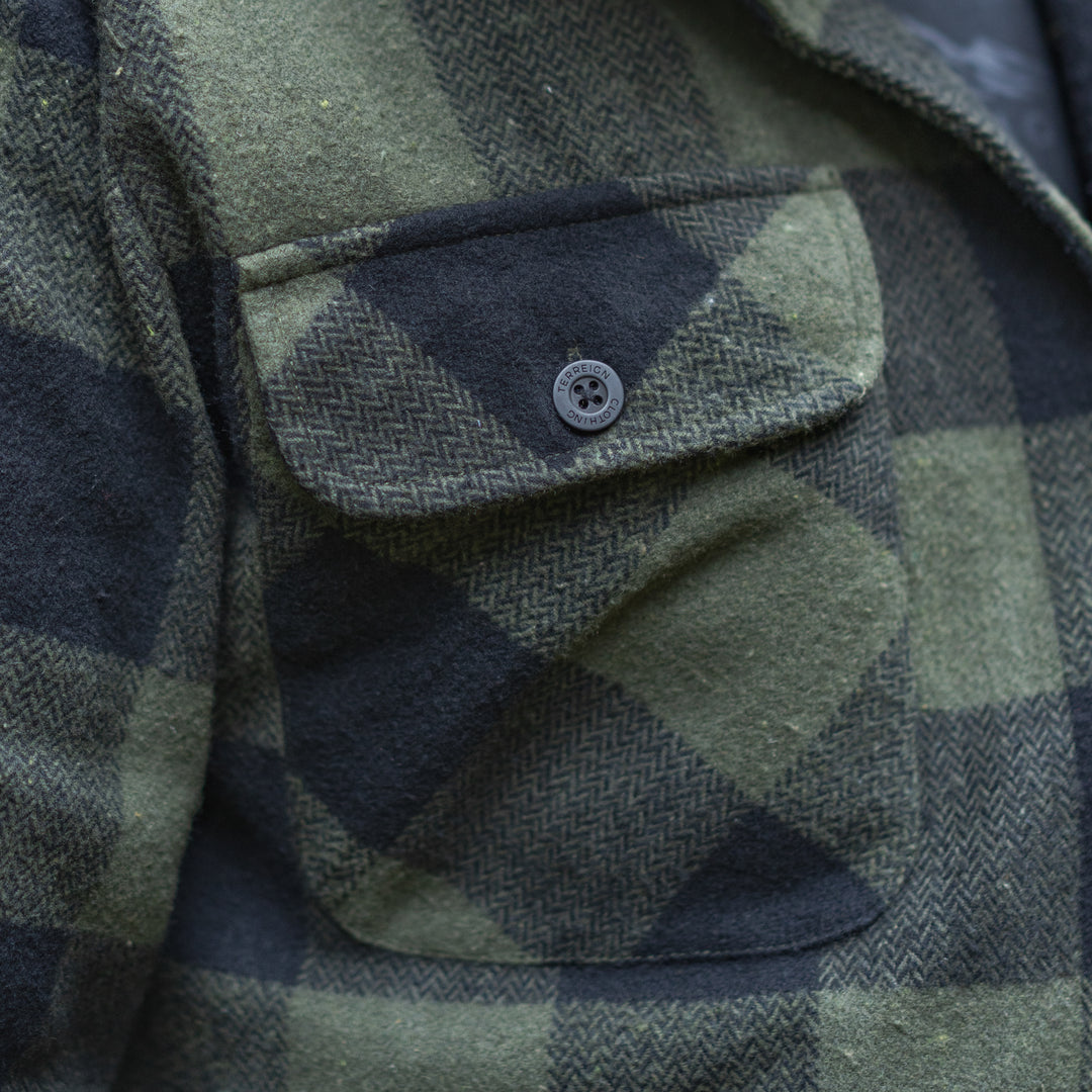 Signature oversize Flannel Shirt - Grey and Black