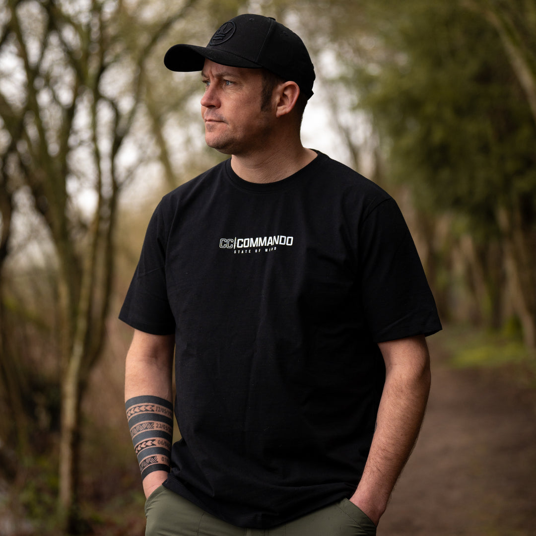 Commando X Terreign T-shirt - Black with White