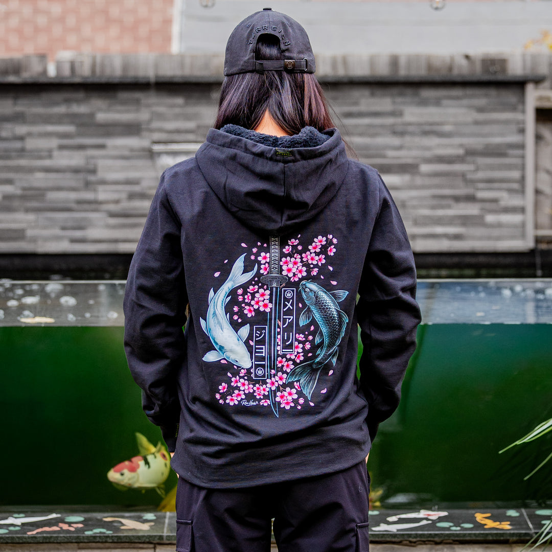 Pink Blossom Koi Hoodie