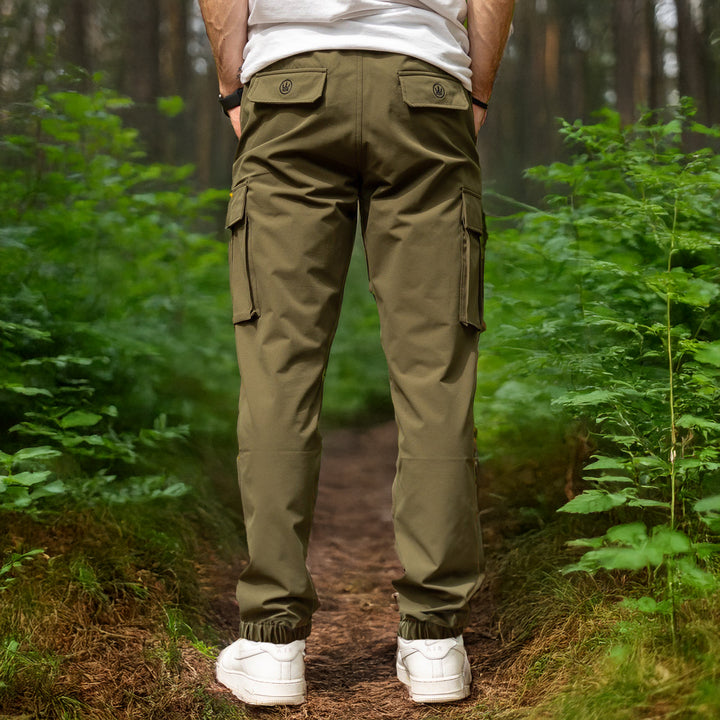 Timeless Cuffed Cargo Trouser  - Green