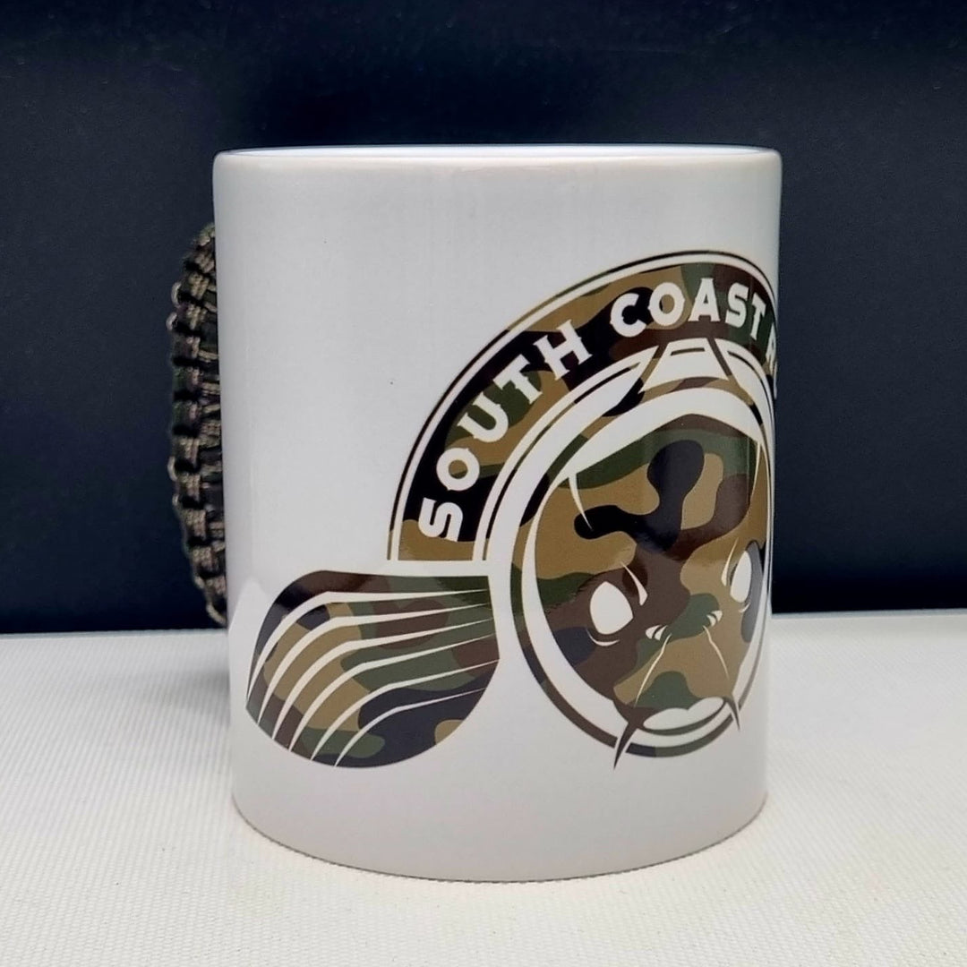 Signature White Mug - South Coast Rods Camo