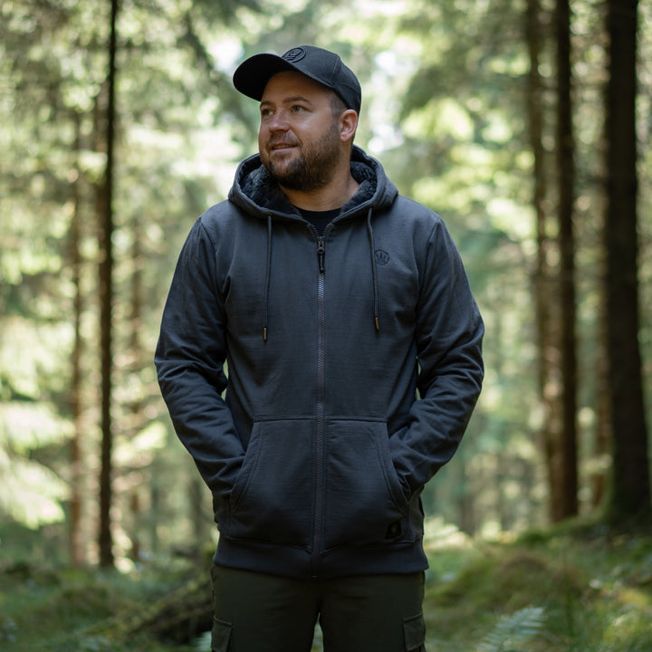 Timeless Zip Hoodie - Charcoal