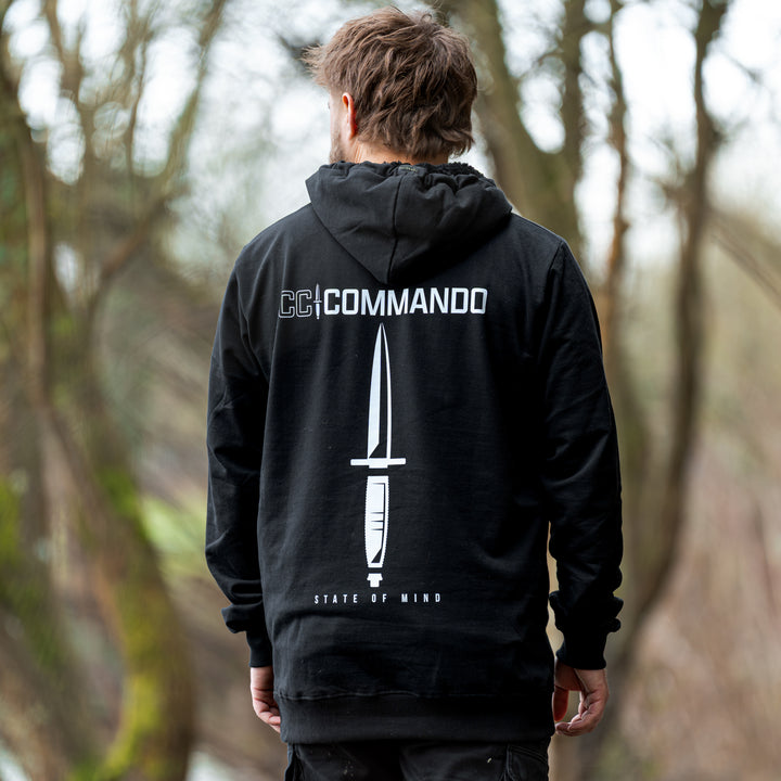 Commando X Terreign Hoodie - Black with White Hoodie