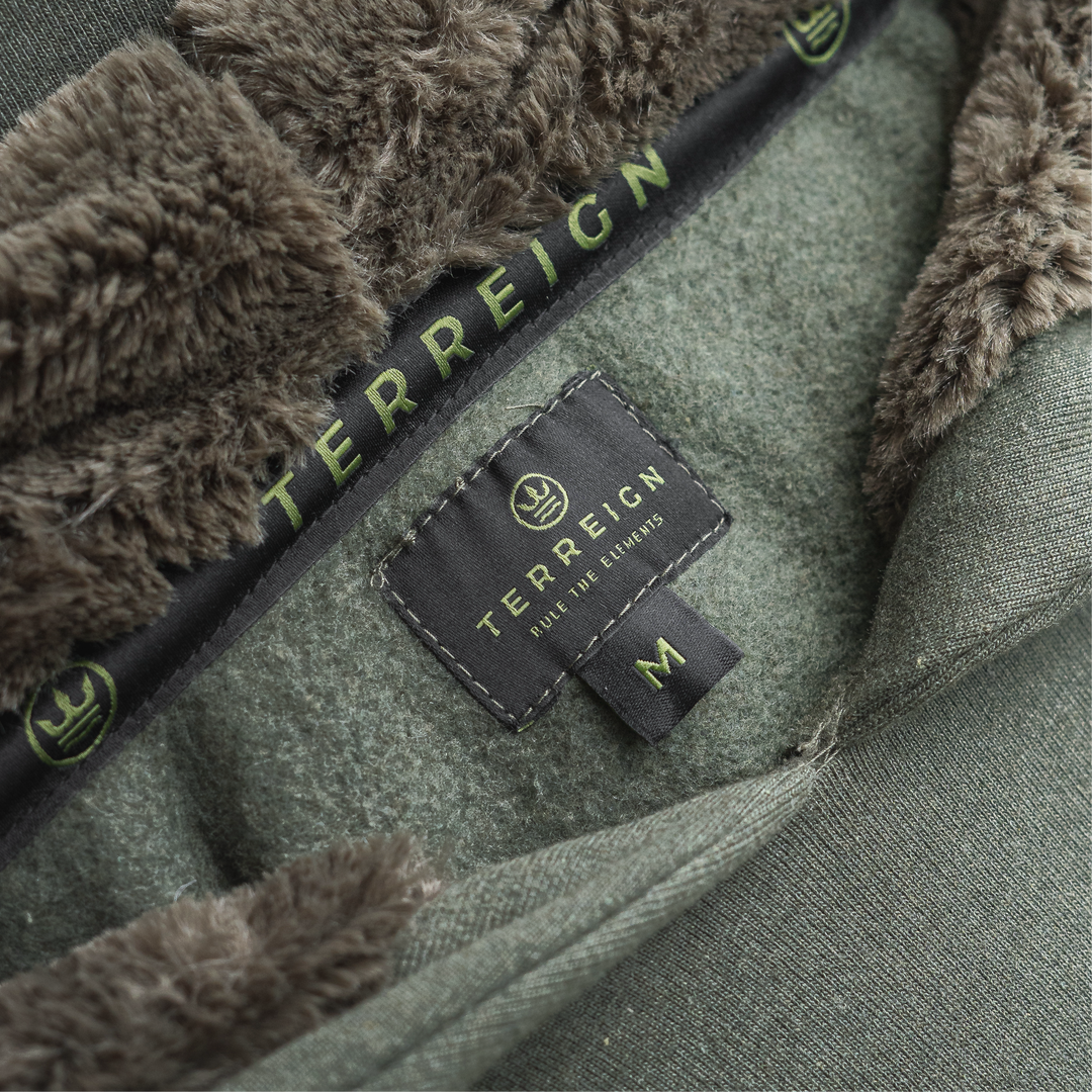 Sustainable seconds - Stamp Hoodie Earthy Green