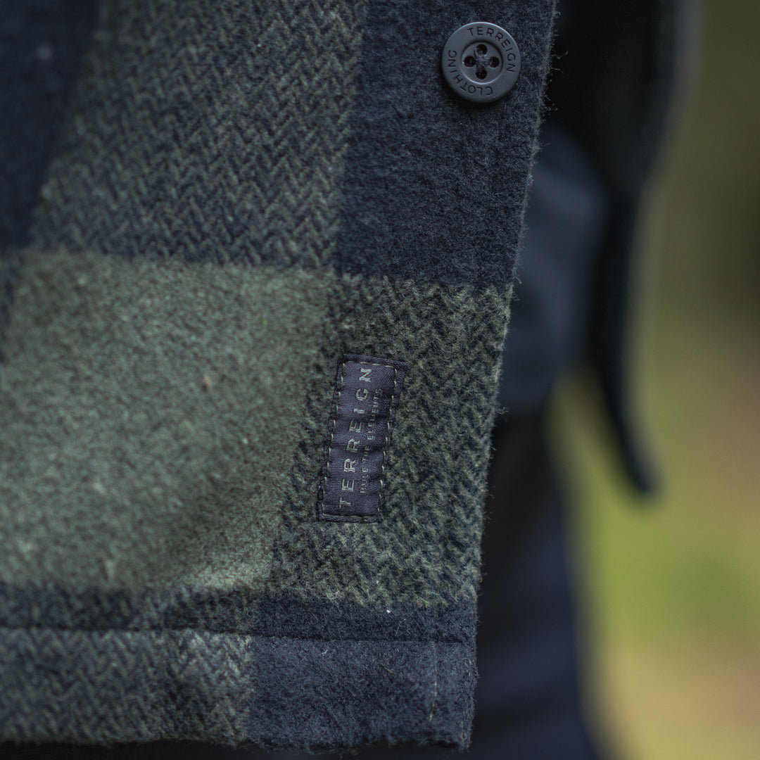Signature oversize Flannel Shirt - Grey and Black