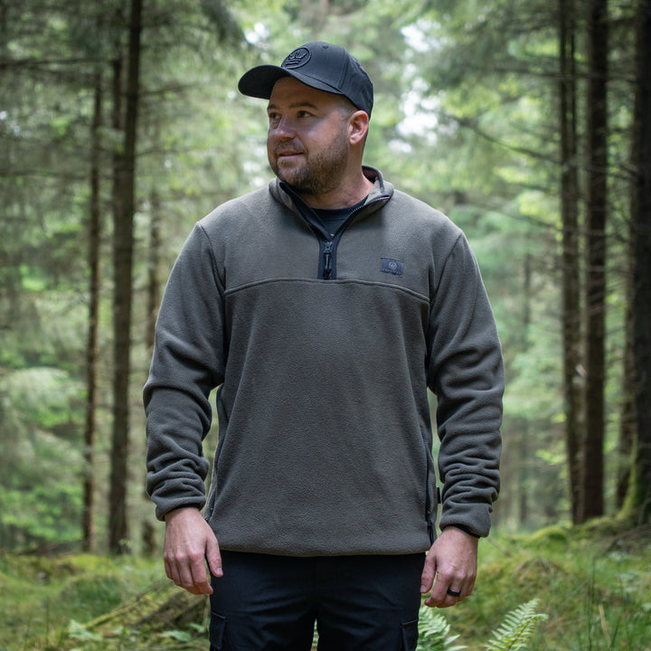 Summer 1/4 Zip Fleece Jumper - Green