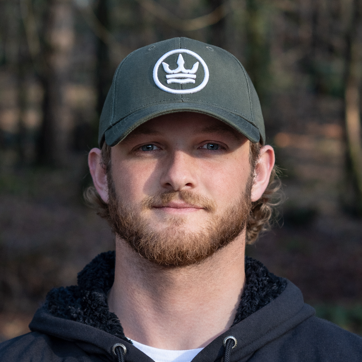 Icon Baseball Cap - Green with White