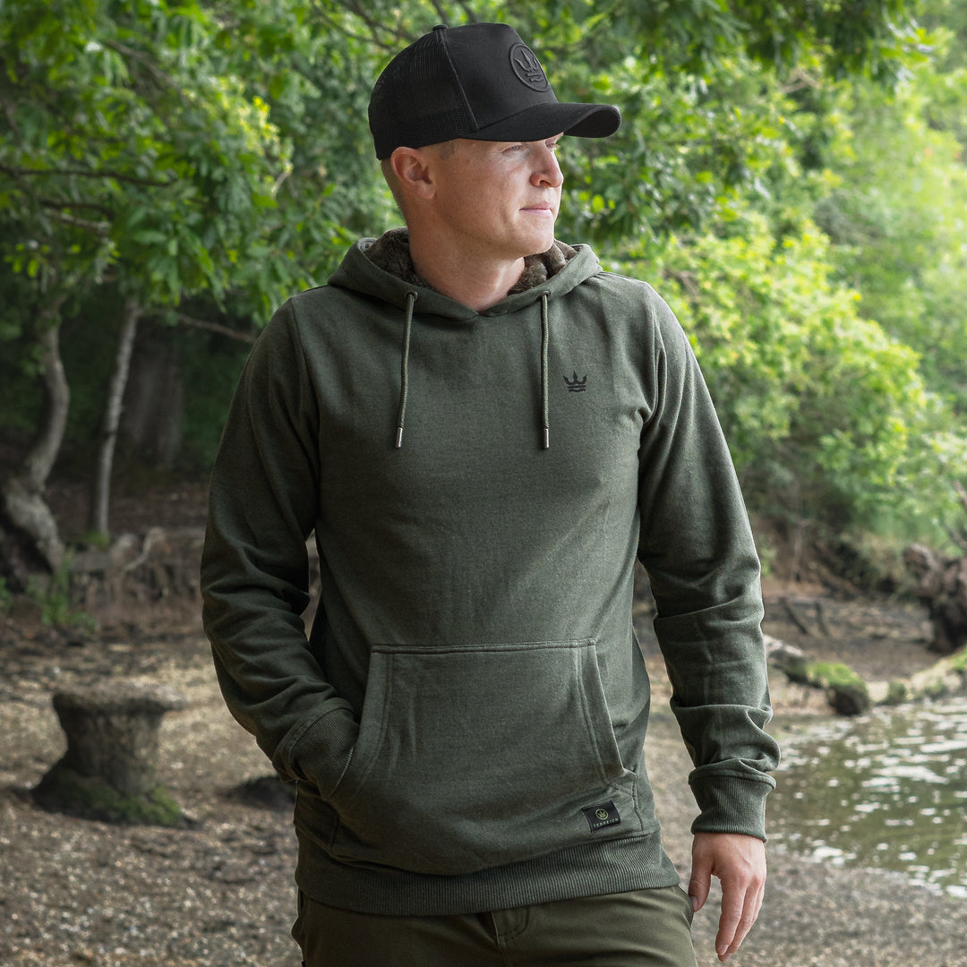 Sustainable seconds - Stamp Hoodie Earthy Green