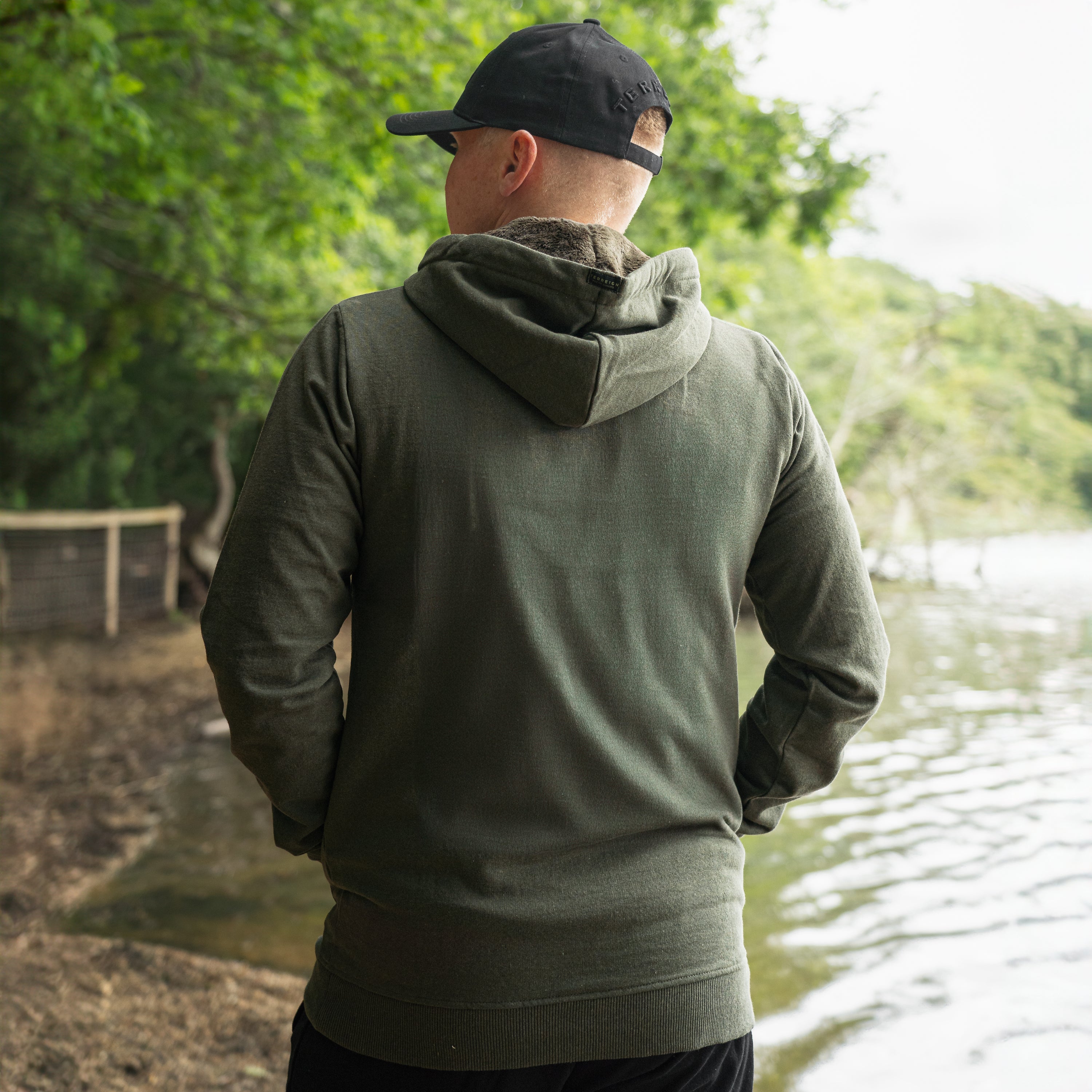 Timeless Zip Hoodie Earthy Green