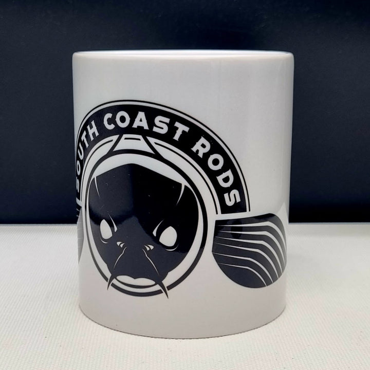 Signature White Mug - South Coast Rods Black Logo