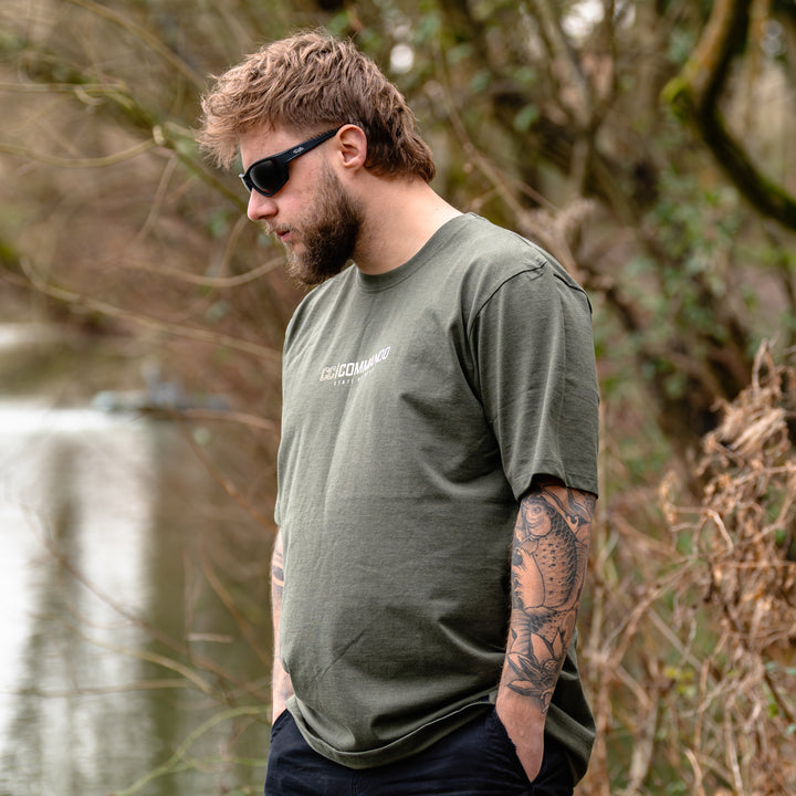 Commando X Terreign T-shirt - Green with White