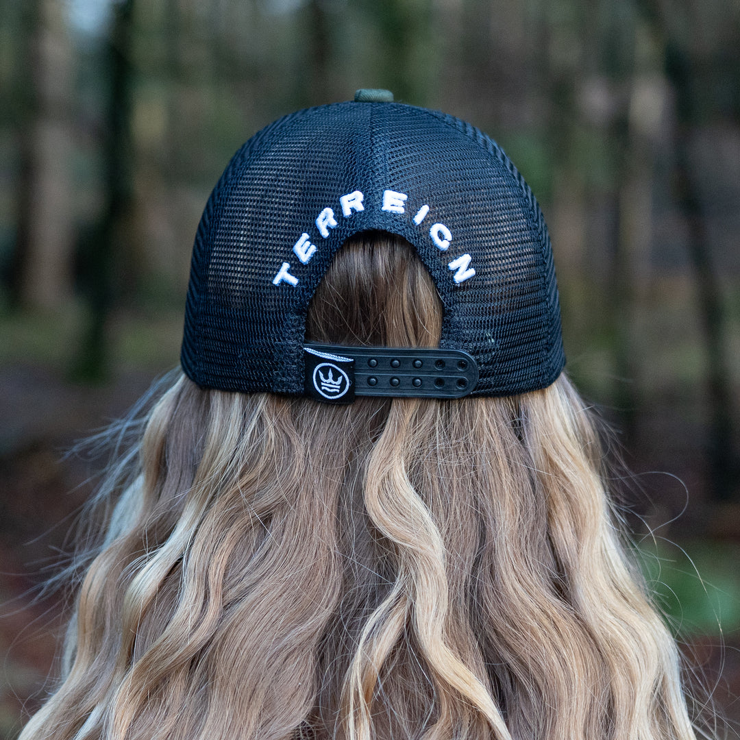 Icon Trucker Cap - Green with White