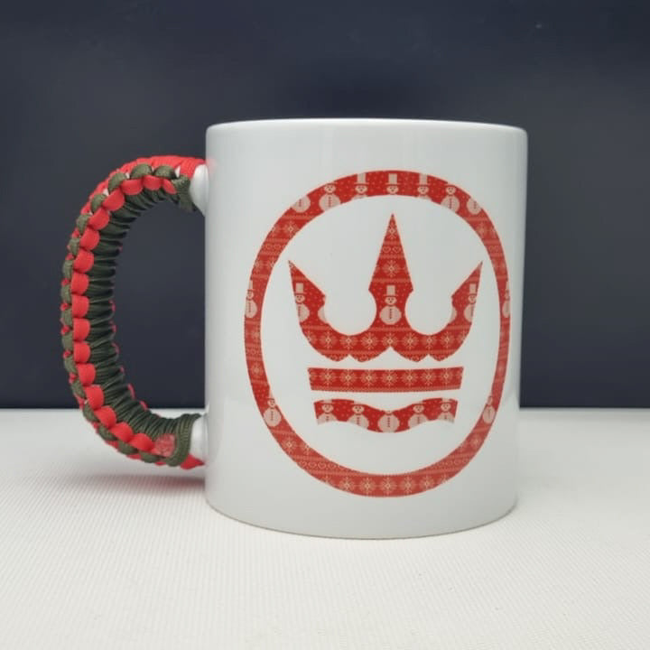 Signature White Mug - Red Festive Print - Limited Edition