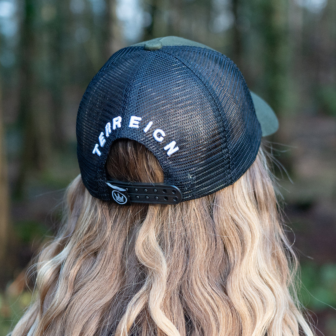 Icon Trucker Cap - Green with White