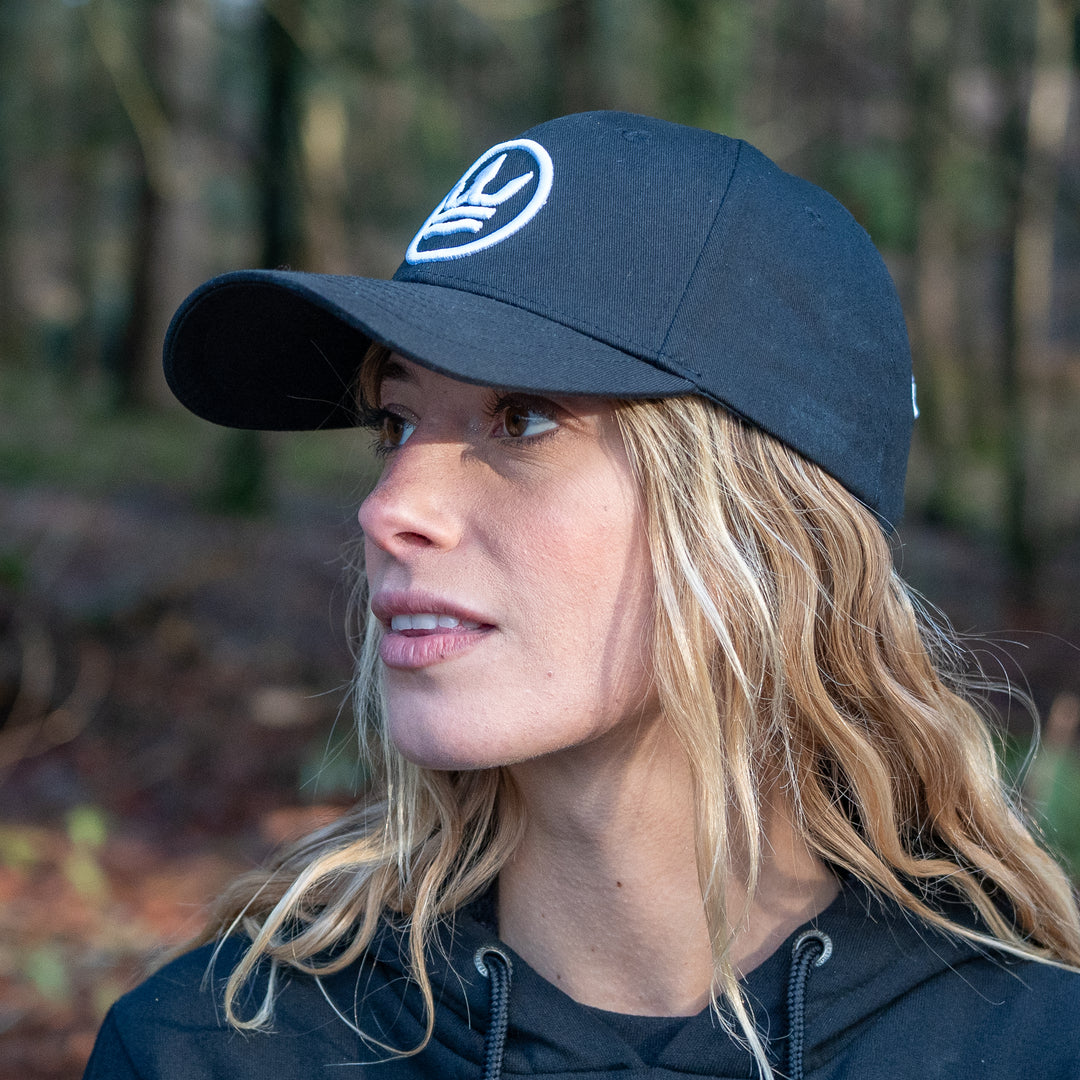 Baseball Cap - Black with White