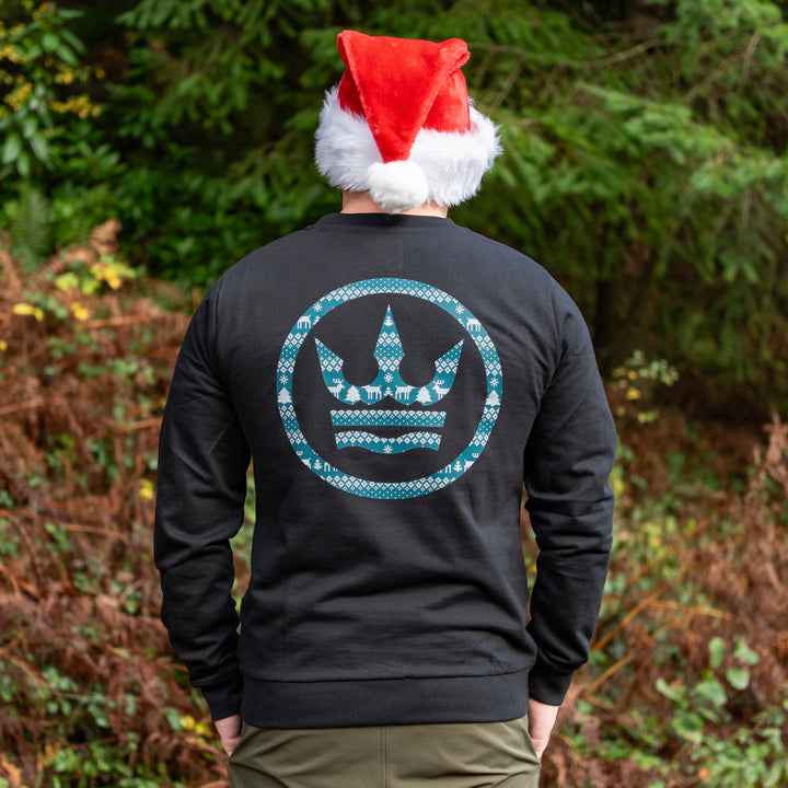 Limited Edition - Festive Print -  Turquoise & White – Reindeer 🦌