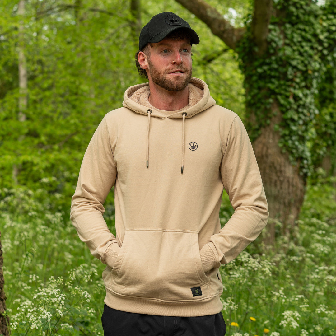 Chronicles hoodie - Nude with black