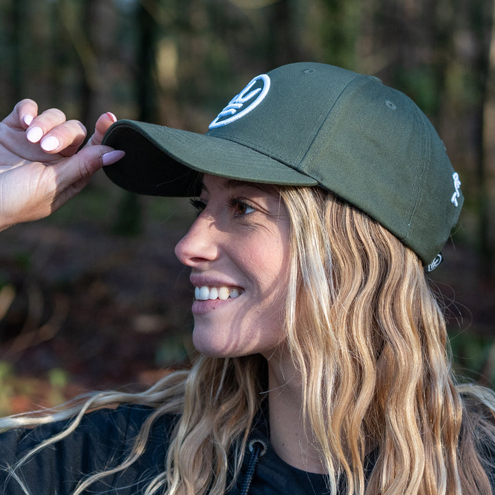 Icon Baseball Cap - Green with White