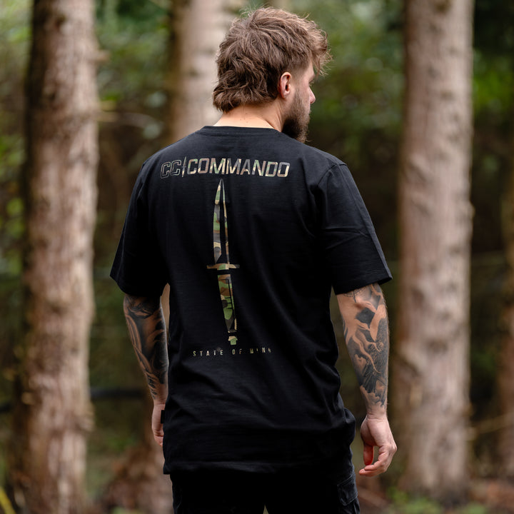 Commando X Terreign T-shirt - Black with Camo