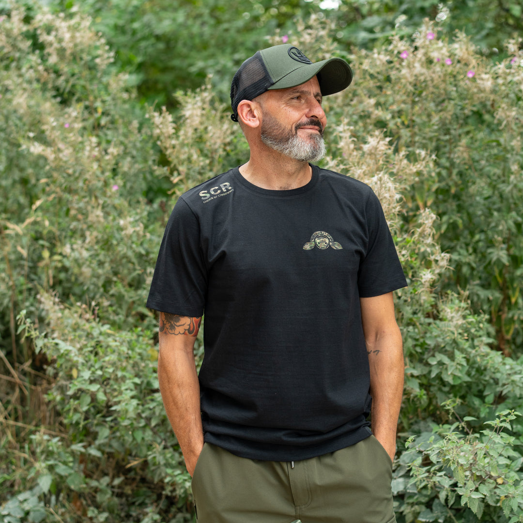 South Coast Rods X Terreign T-shirt - Black with camo