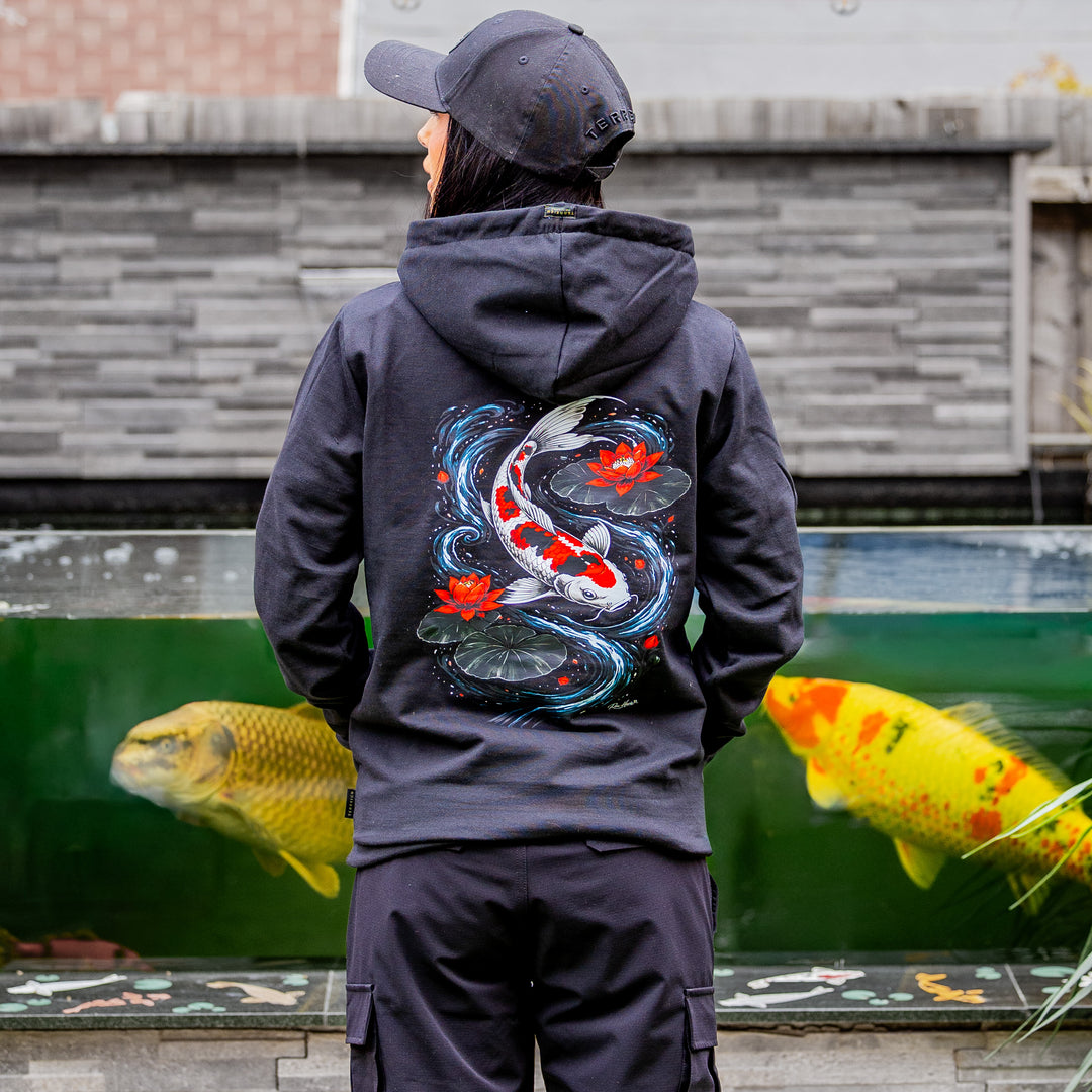 Shadow Koi Flow Hoodie