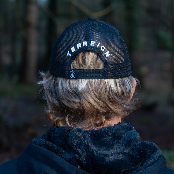 Icon Trucker Cap - Black with White