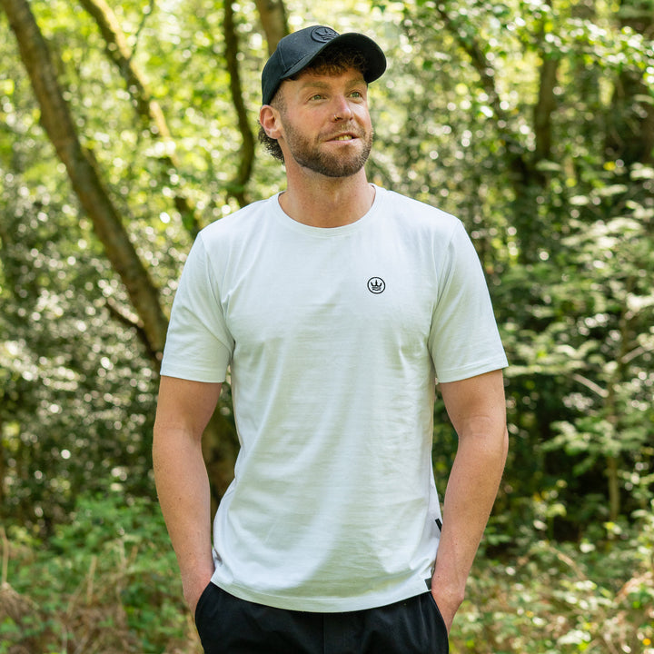 Icon T-shirt - White with black