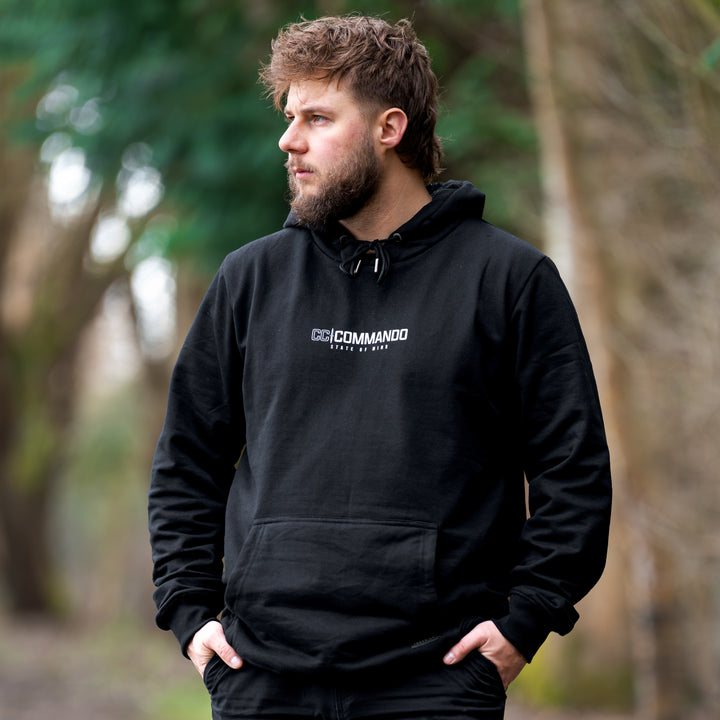 Commando X Terreign Hoodie - Black with White Hoodie